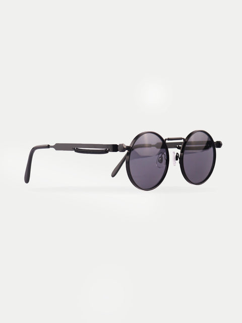 Round Steampunk Metal Sunglasses