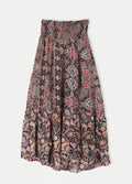 Ruffled Slit Maxi Skirt | Multi-Image 1