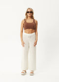 Ryder - Organic Recycled Knit Pants | White-Image 1