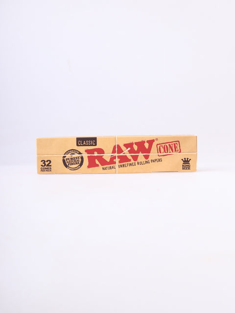 RAW Unrefined Pre-Roll Cone K/S 32 pcs
