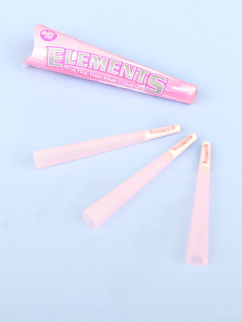 Elements Pink Pre-Roll Cone K/S 3pk