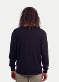 Unisex Organic Hemp Waffle L/S Tee | Black-Image 5