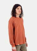 Unisex Organic Hemp Waffle L/S Tee | Clay-Image 3