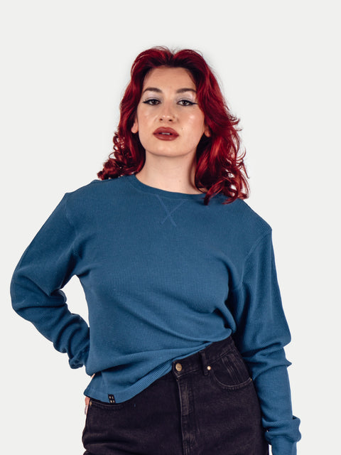 Unisex Organic Hemp Waffle L/S Tee