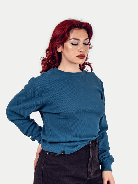 Unisex Organic Hemp Waffle L/S Tee