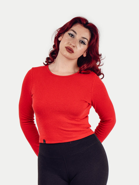 Organic Hemp Bamboo Ribbed L/S Tee