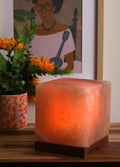 Salt Lamp Cube Shape 2-3kg | One Colour-Image 1