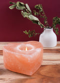 Salt Tea Light Holder | Heart-Image 1