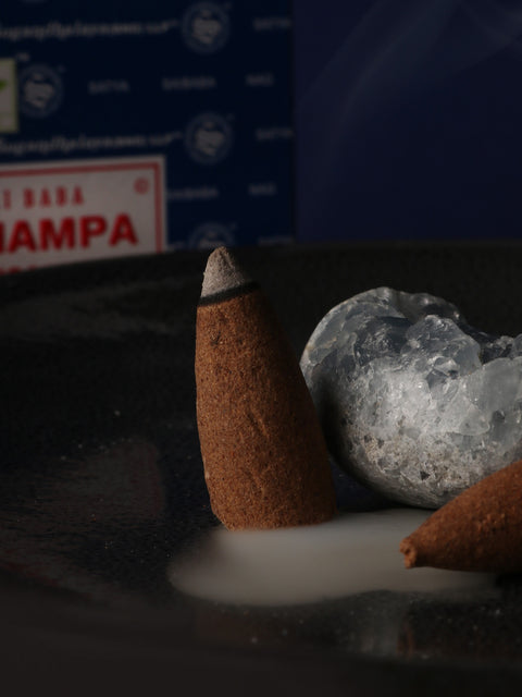 Satya Nag Champa Backflow Cones 24pcs