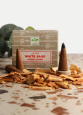 Satya White Sage Dhoop Cones 12pcs | One Colour-Image 1