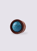 Sawo Wood Turquoise Plug 19mm | Brown-Image 1