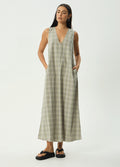 Scout - Recycled Maxi Dress | Olive Check-Image 1