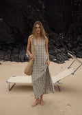 Scout - Recycled Maxi Dress | Olive Check-Image 2