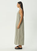 Scout - Recycled Maxi Dress | Olive Check-Image 3