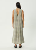 Scout - Recycled Maxi Dress | Olive Check-Image 4