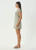 Scout - Recycled Mini Dress | Olive Check-Image 2