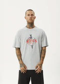 Screwed - Hemp Retro Fit Tee | Shadow Grey Marle-Image 1