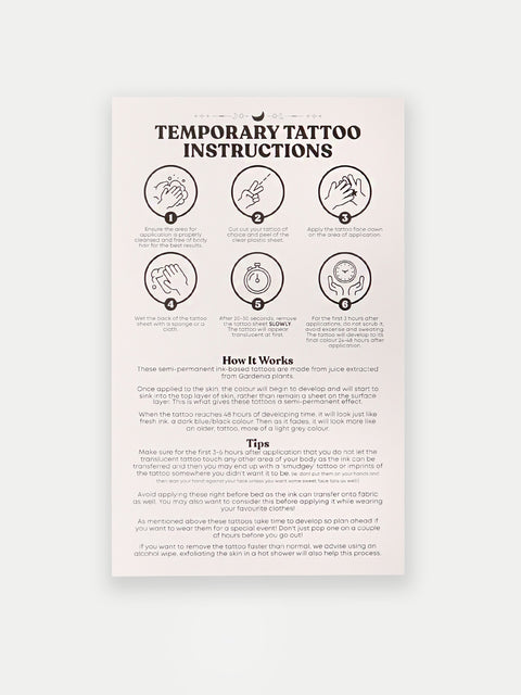 Semi Permanent Tattoo - Large Single