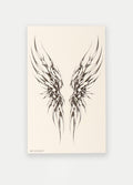 Semi Permanent Tattoo - Large Single | Cyber Wings-Image 2