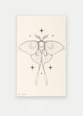 Semi Permanent Tattoo - Large Single | Luna Moth-Image 2