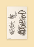 Semi Permanent Tattoo - Medium Set | Mushroom + Snail-Image 1