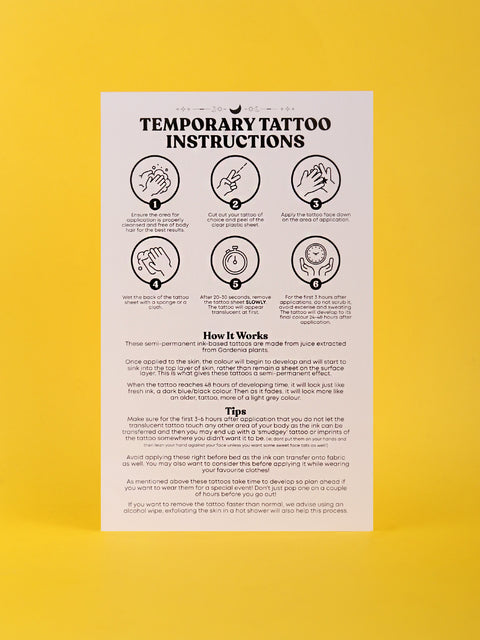 Semi Permanent Tattoo - Medium Single
