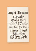 Semi Permanent Tattoo - Small Set | Angel words-Image 1