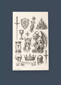 Semi Permanent Tattoo - Small Set | Medieval-Image 1