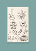 Semi Permanent Tattoo - Small Set | Stoner-Image 1