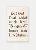Semi Permanent Tattoo - Small Set | Wicked words-Image 2