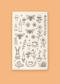 Semi Permanent Tattoo - Tiny Set | Forest Witch-Image 1