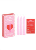 Set of 3 Love Affirmation Candles in a Box | One Colour-Image 4