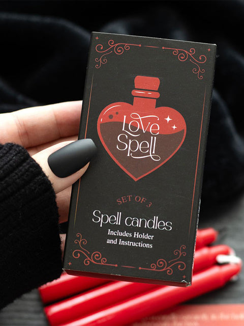 Set of 3 Love Spell Candles in a Box