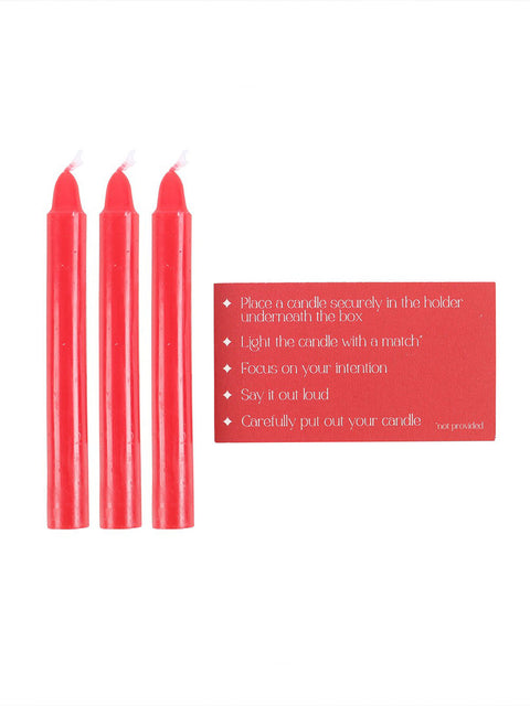 Set of 3 Love Spell Candles in a Box