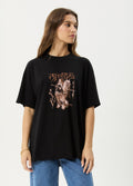 Shield Maiden - Hemp Oversized Tee | Black-Image 1