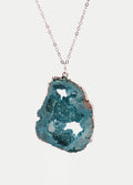 Aura Geode Pendant | Blue/Silver-Image 1