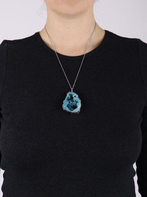 Aura Geode Pendant