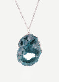 Aura Geode Pendant | Blue/Silver-Image 4