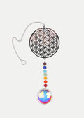 Silver Accent Suncatcher | Flower of Life-Image 1