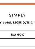 Simply Mango 30mL Nic Salts | 30mL-Image 1
