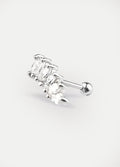 Six Marquise Gem Ear Stud 18G | Clear-Image 1