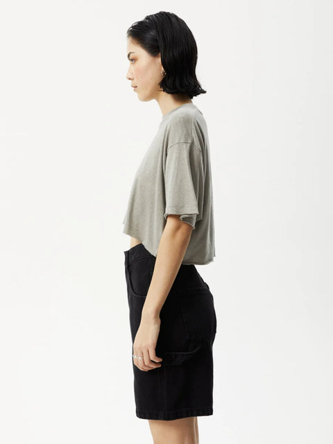 Slay Cropped - Hemp Oversized T-Shirt