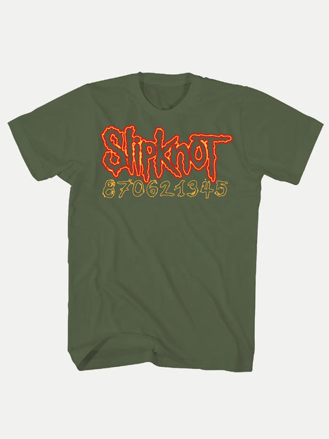 Slipknot - Neon Don't Judge Me Front and Back Print T-Shirt