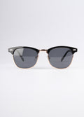 Small Classic Retro Top Deck Sunglasses | Black-Image 1
