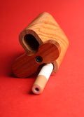 Small Teak Inlay Swivel Dug-out | One Colour-Image 1
