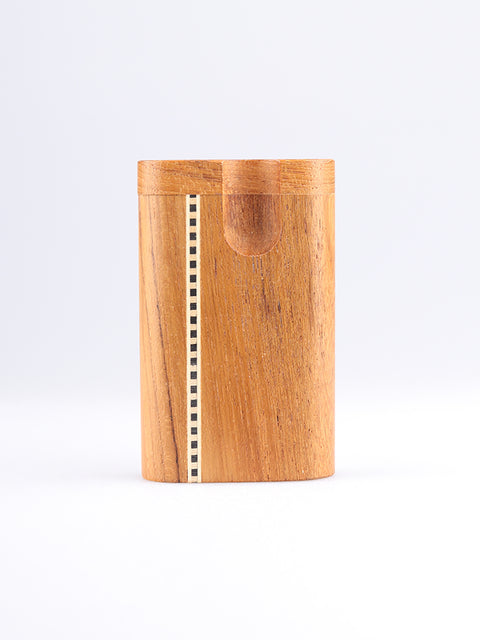 Small Teak Inlay Swivel Dug-out