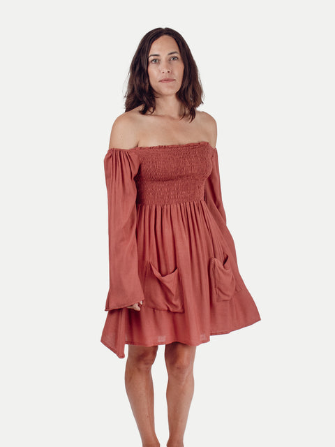 Smocked Mini Dress