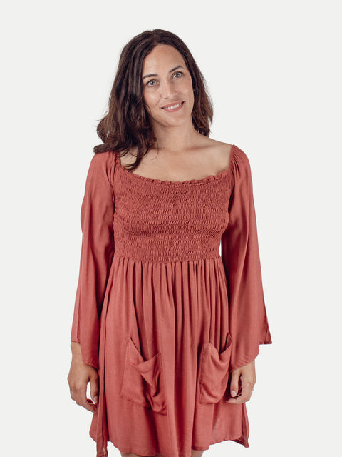 Smocked Mini Dress