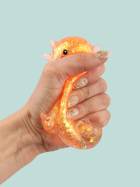 Smooshos Super Squeeze Glitter Axolotl