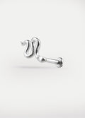 Snake Design Ear Stud 18G | Steel-Image 1